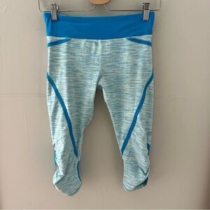 Lululemon Run Crops Marled Teal